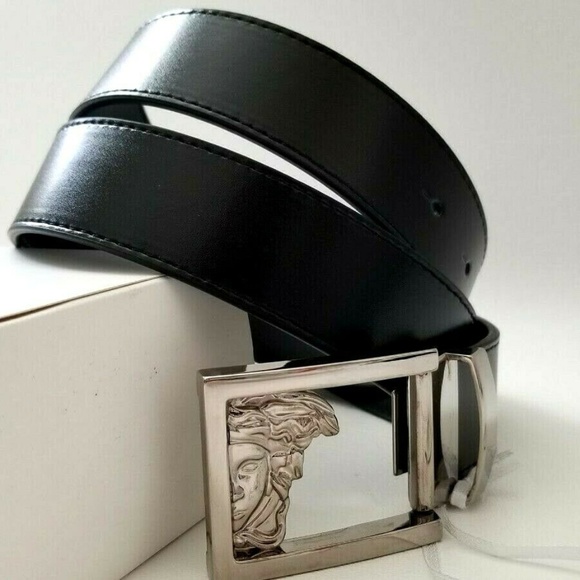 Versace Collection Other - NEW Versace Collection Logo Buckle Leather belt